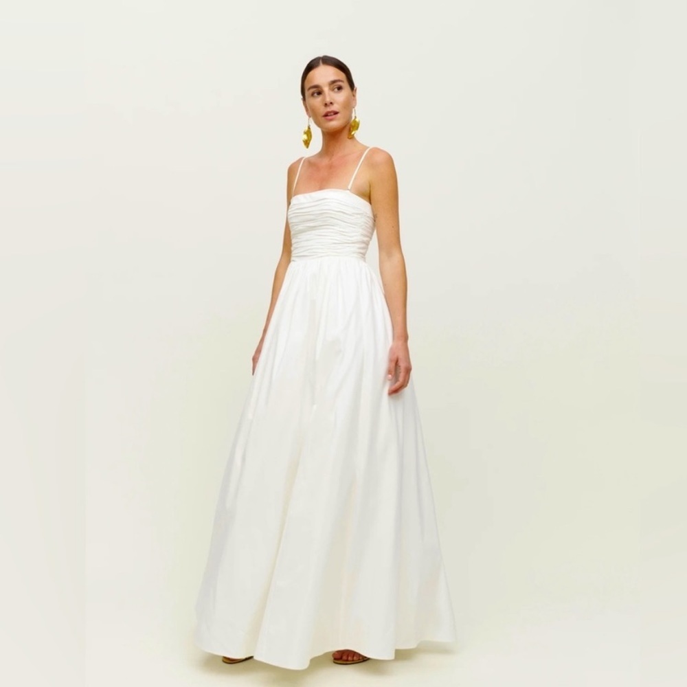Kastoria Reformation White Bridal Maxi nwt size 8 wedding shower dress NWT